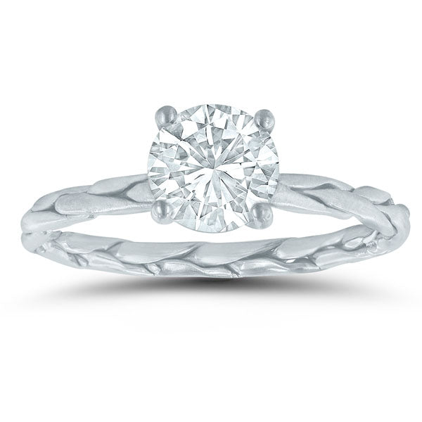 14K Braided Solitaire Setting