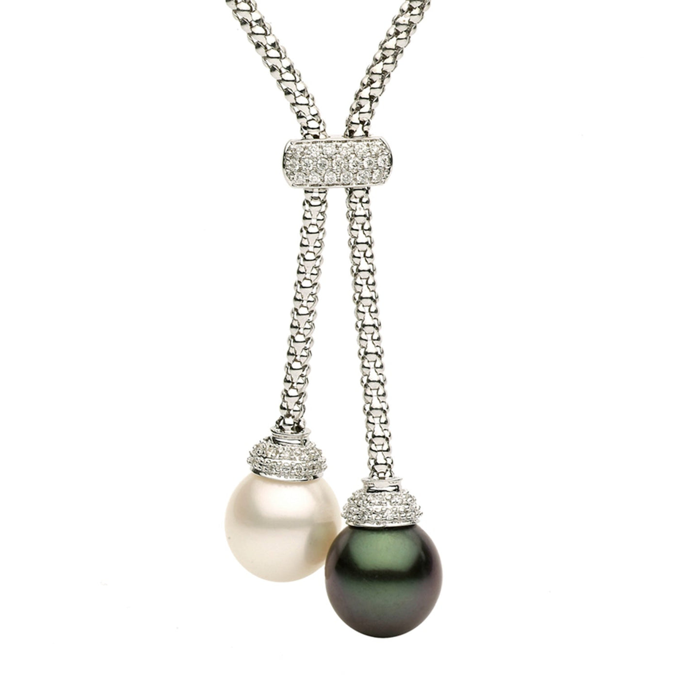DSL South Sea & Tahitian Pearl Lariat Necklace