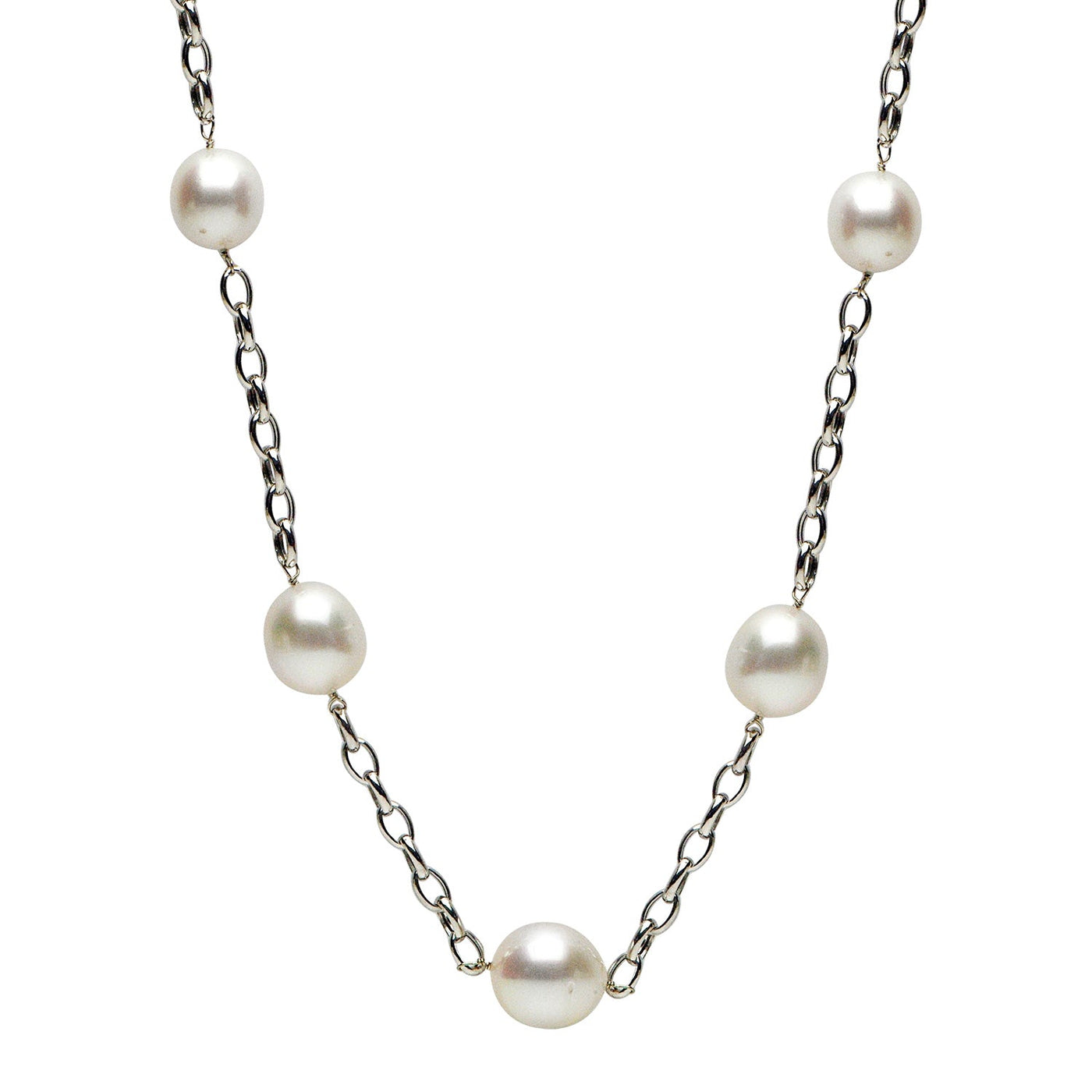 DSL White Gold South Sea Pearl Necklace